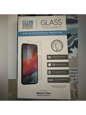 Clean Screenz by Case-Mate iphone 11 Pro, iPhone Xs and IPhone X NIB